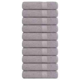 Toallas de ducha FROGN 10 uds gris 70x140 cm 360 g/m² en Toallas | Comprar online en Foru.es