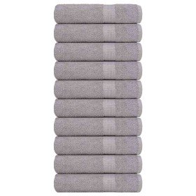 Toallas de ducha FROGN 10 uds gris 70x140 cm 360 g/m² en Toallas | Comprar online en Foru.es