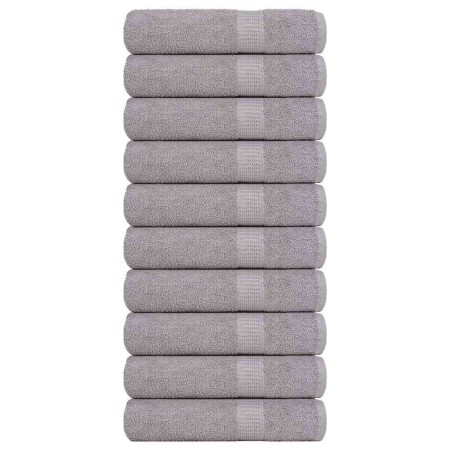 Toallas de ducha FROGN 10 uds gris 70x140 cm 360 g/m² en Toallas | Comprar online en Foru.es