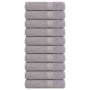 Toallas de ducha FROGN 10 uds gris 70x140 cm 360 g/m² en Toallas | Comprar online en Foru.es