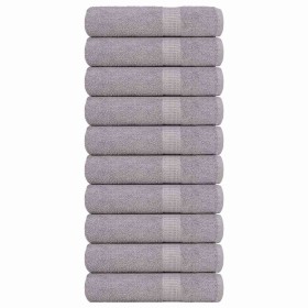 Toallas de baño FROGN 10 uds gris 100x150 cm 360 g/m² en Toallas | Comprar online en Foru.es