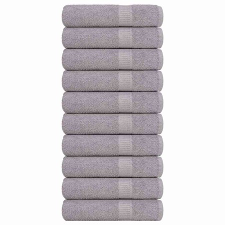 Toallas de baño FROGN 10 uds gris 100x150 cm 360 g/m² en Toallas | Comprar online en Foru.es