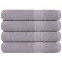Toallas de sauna FROGN 4 uds gris 80x200 cm 360 g/m² en Toallas | Comprar online en Foru.es