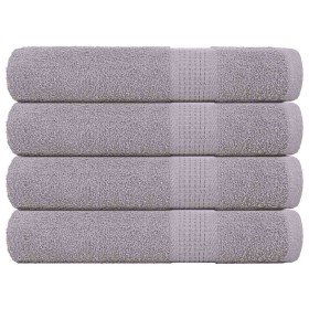 Toallas de sauna FROGN 4 uds gris 80x200 cm 360 g/m² en Toallas | Comprar online en Foru.es