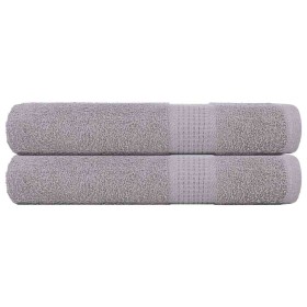 Toallas FROGN 2 uds gris 100x200 cm 360 g/m² en Toallas | Comprar online en Foru.es