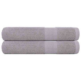 Toallas FROGN 2 uds gris 100x200 cm 360 g/m² en Toallas | Comprar online en Foru.es