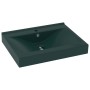 Lavabo de lujo con grifo cerámica verde oscuro 60x46 cm de vidaXL, Lavabos - Ref: Foro24-147025, Precio: 96,99 €, Descuento: %