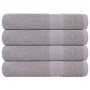 Toallas FROGN 4 uds gris 100x200 cm 360 g/m² en Toallas | Comprar online en Foru.es