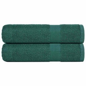 Toallas de ducha FROGN 2 uds verde 70x140 cm 360 g/m² en Toallas | Comprar online en Foru.es