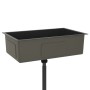 Fregadero hecho a mano de acero inoxidable negro de vidaXL, Fregaderos - Ref: Foro24-51517, Precio: 165,46 €, Descuento: %