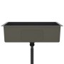 Fregadero hecho a mano de acero inoxidable negro de vidaXL, Fregaderos - Ref: Foro24-51517, Precio: 165,46 €, Descuento: %