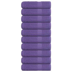 Toallas de mano FROGN 10 uds morado 50x100 cm 360 g/m² en Toallas | Comprar online en Foru.es