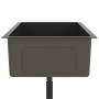 Fregadero hecho a mano de acero inoxidable negro de vidaXL, Fregaderos - Ref: Foro24-51517, Precio: 165,46 €, Descuento: %
