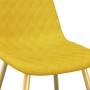 Sillas de comedor 6 uds terciopelo amarillo mostaza en Sillas de comedor | Comprar online en Foru.es