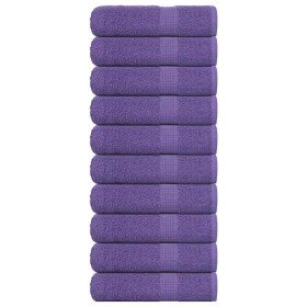 Toallas de ducha FROGN 10 uds morado 70x140 cm 360 g/m² en Toallas | Comprar online en Foru.es