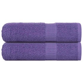Toallas de baño FROGN 2 uds morado 100x150 cm 360 g/m² en Toallas | Comprar online en Foru.es