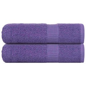 Toallas de baño FROGN 2 uds morado 100x150 cm 360 g/m² en Toallas | Comprar online en Foru.es