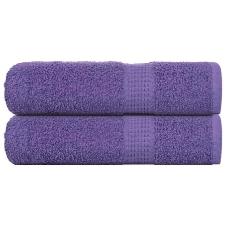 Toallas de baño FROGN 2 uds morado 100x150 cm 360 g/m² en Toallas | Comprar online en Foru.es