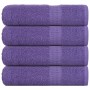 Toallas de baño FROGN 4 uds morado 100x150 cm 360 g/m² en Toallas | Comprar online en Foru.es