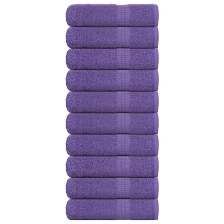 Toallas de baño FROGN 10 uds morado 100x150 cm 360 g/m² en Toallas | Comprar online en Foru.es