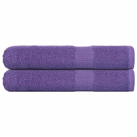 Toallas de sauna FROGN 2 uds morado 80x200 cm 360 g/m² en Toallas | Comprar online en Foru.es