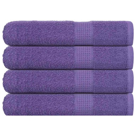 Toallas de sauna FROGN 4 uds morado 80x200 cm 360 g/m² en Toallas | Comprar online en Foru.es
