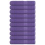 Toallas de sauna FROGN 10 uds morado 80x200 cm 360 g/m² en Toallas | Comprar online en Foru.es