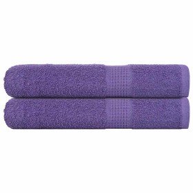 Toallas FROGN 2 uds morado 100x200 cm 360 g/m² en Toallas | Comprar online en Foru.es