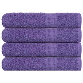Toallas FROGN 4 uds morado 100x200 cm 360 g/m² en Toallas | Comprar online en Foru.es