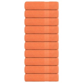Toallas de ducha FROGN 10 uds naranja 70x140 cm 360 g/m² en Toallas | Comprar online en Foru.es