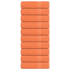 Toallas de ducha FROGN 10 uds naranja 70x140 cm 360 g/m² en Toallas | Comprar online en Foru.es