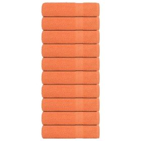 Toallas de baño FROGN 10 uds naranja 100x150 cm 360 g/m² en Toallas | Comprar online en Foru.es