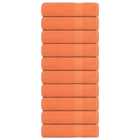 Toallas de baño FROGN 10 uds naranja 100x150 cm 360 g/m² en Toallas | Comprar online en Foru.es
