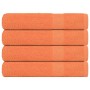 Toallas de sauna FROGN 4 uds naranja 80x200 cm 360 g/m² en Toallas | Comprar online en Foru.es