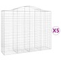 Cestas de gaviones 5 uds forma de arco hierro 200x50x160/180 cm de vidaXL, Maceteros y jardineras - Ref: Foro24-3145706, Prec...
