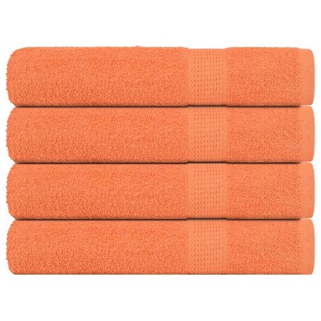 Toallas FROGN 4 uds naranja 100x200 cm 360 g/m² en Toallas | Comprar online en Foru.es