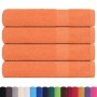 Toallas FROGN 4 uds naranja 100x200 cm 360 g/m² en Toallas | Comprar online en Foru.es