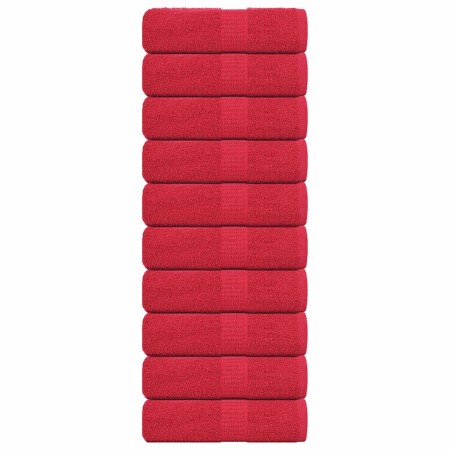 Toallas de mano FROGN 10 uds rojo 30x30 cm 360 g/m² en Toallas | Comprar online en Foru.es
