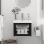 Estructura de baño con lavabo incorporado hierro negro de vidaXL, Tocadores de baño - Ref: Foro24-3101382, Precio: 142,94 €, ...