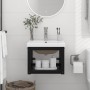 Estructura de baño con lavabo incorporado hierro negro de vidaXL, Tocadores de baño - Ref: Foro24-3101382, Precio: 145,33 €, ...