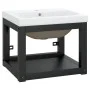 Estructura de baño con lavabo incorporado hierro negro de vidaXL, Tocadores de baño - Ref: Foro24-3101382, Precio: 142,94 €, ...