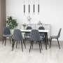 Sillas de comedor 6 unidades terciopelo gris oscuro en Sillas de comedor | Comprar online en Foru.es