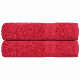 Toallas de mano FROGN 2 uds rojo 50x100 cm 360 g/m² en Toallas | Comprar online en Foru.es