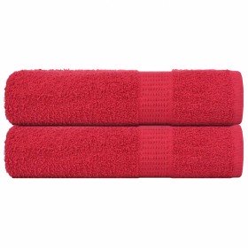 Toallas de mano FROGN 2 uds rojo 50x100 cm 360 g/m² en Toallas | Comprar online en Foru.es