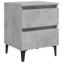 Mesitas de noche 2 uds contrachapada gris hormigón 40x35x50 cm de vidaXL, Mesitas de noche - Ref: Foro24-805878, Precio: 87,0...