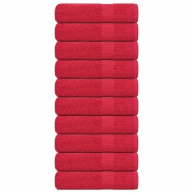 Toallas de mano FROGN 10 uds rojo 50x100 cm 360 g/m² en Toallas | Comprar online en Foru.es