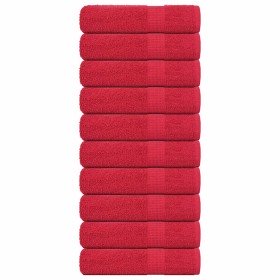 Toallas de mano FROGN 10 uds rojo 50x100 cm 360 g/m² en Toallas | Comprar online en Foru.es