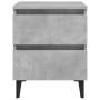 Mesitas de noche 2 uds contrachapada gris hormigón 40x35x50 cm de vidaXL, Mesitas de noche - Ref: Foro24-805878, Precio: 87,0...