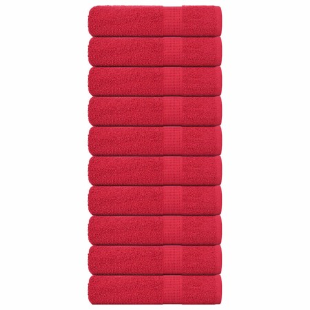 Toallas de ducha FROGN 10 uds rojo 70x140 cm 360 g/m² en Toallas | Comprar online en Foru.es
