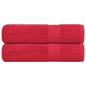 Toallas de baño FROGN 2 uds rojo 100x150 cm 360 g/m² en Toallas | Comprar online en Foru.es